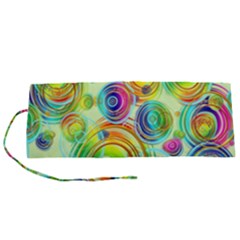 Wallpaper Pattern Colorful Color Roll Up Canvas Pencil Holder (s)