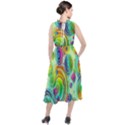 Wallpaper Pattern Colorful Color Round Neck Boho Dress View2