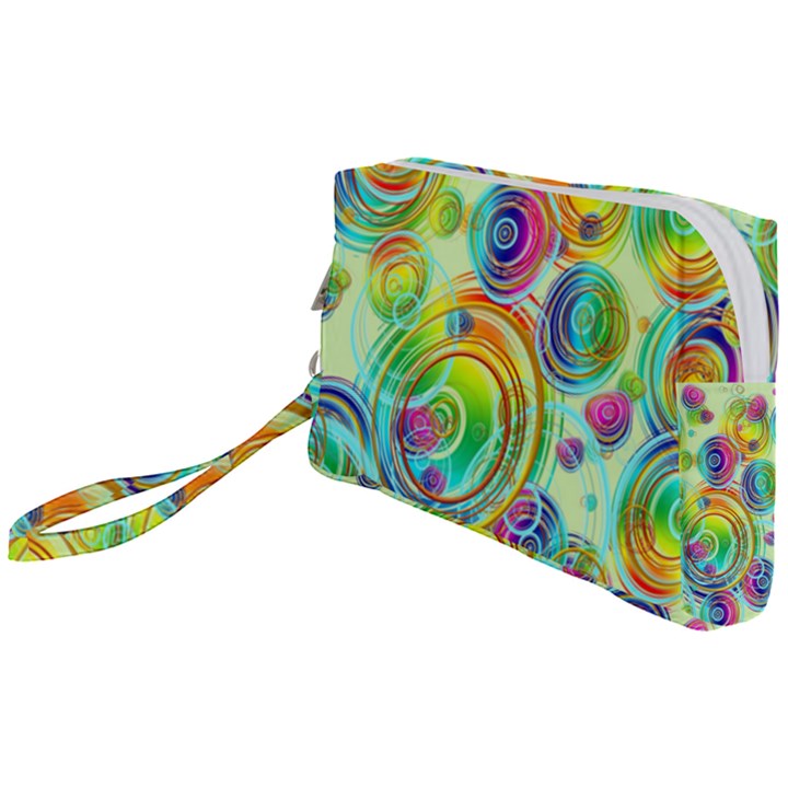 Wallpaper Pattern Colorful Color Wristlet Pouch Bag (Small)