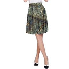 Leaf Leaves Fall Foliage Structure A-line Skirt by Wegoenart