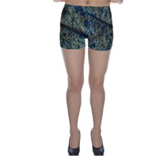 Leaf Leaves Fall Foliage Structure Skinny Shorts by Wegoenart