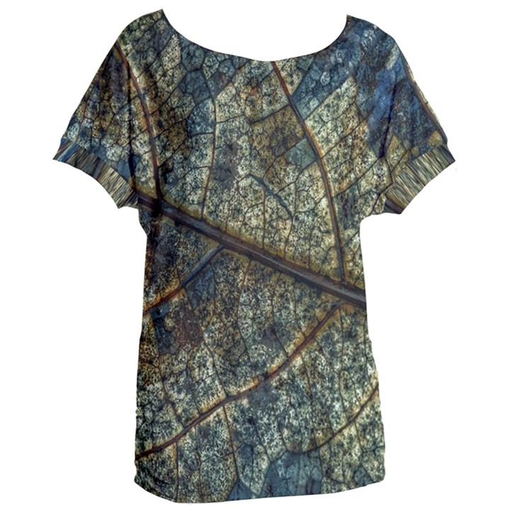 Leaf Leaves Fall Foliage Structure Women s Oversized Tee