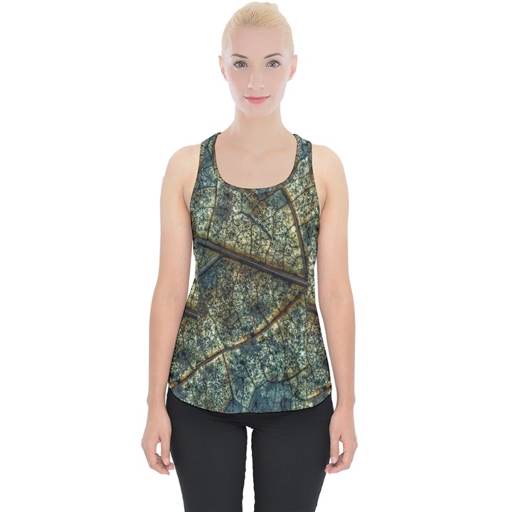 Leaf Leaves Fall Foliage Structure Piece Up Tank Top