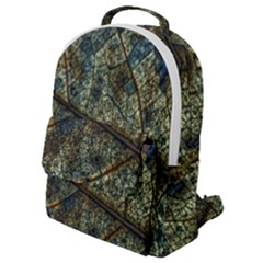 Leaf Leaves Fall Foliage Structure Flap Pocket Backpack (small) by Wegoenart