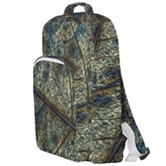 Leaf Leaves Fall Foliage Structure Double Compartment Backpack by Wegoenart