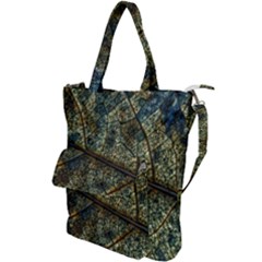 Leaf Leaves Fall Foliage Structure Shoulder Tote Bag by Wegoenart