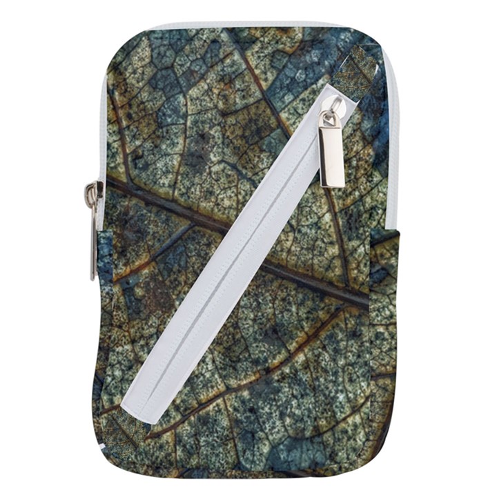 Leaf Leaves Fall Foliage Structure Belt Pouch Bag (Small)