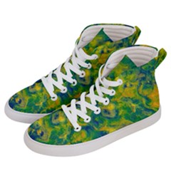 Abstract Texture Background Color Men s Hi-top Skate Sneakers by Wegoenart