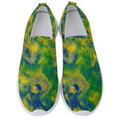 Abstract Texture Background Color Men s Slip On Sneakers by Wegoenart