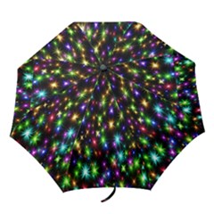 Star Colorful Christmas Abstract Folding Umbrellas by Wegoenart