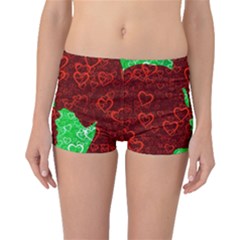 Love Lovers Romance Background Boyleg Bikini Bottoms by Wegoenart