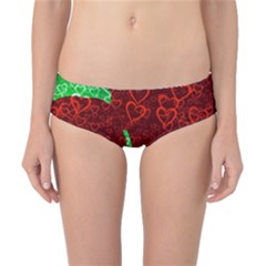 Love Lovers Romance Background Classic Bikini Bottoms by Wegoenart