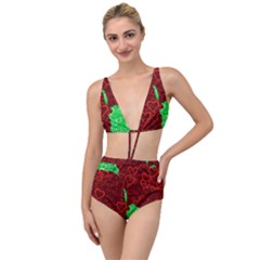 Love Lovers Romance Background Tied Up Two Piece Swimsuit by Wegoenart