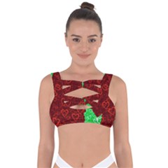 Love Lovers Romance Background Bandaged Up Bikini Top