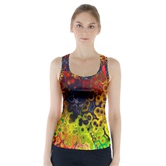 Color Abstract Colorful Art Racer Back Sports Top by Wegoenart