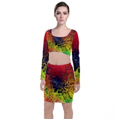 Color Abstract Colorful Art Top And Skirt Sets by Wegoenart