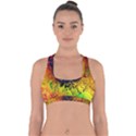 Color Abstract Colorful Art Cross Back Hipster Bikini Top  View1