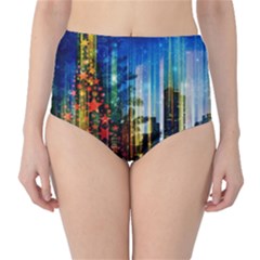 Skyline Frankfurt Christmas Star Classic High-waist Bikini Bottoms