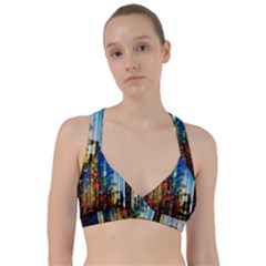 Skyline Frankfurt Christmas Star Sweetheart Sports Bra