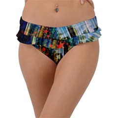 Skyline Frankfurt Christmas Star Frill Bikini Bottom