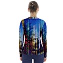 Skyline Frankfurt Christmas Star V-Neck Long Sleeve Top View2