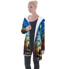 Skyline Frankfurt Christmas Star Longline Hooded Cardigan