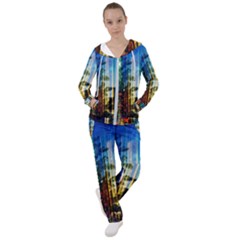 Skyline Frankfurt Christmas Star Women s Tracksuit