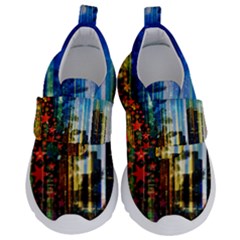 Skyline Frankfurt Christmas Star Kids  Velcro No Lace Shoes