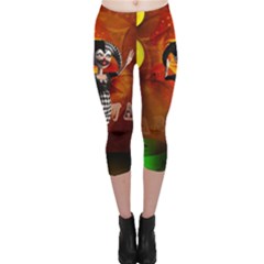 Cute Little Harlequin Capri Leggings  by FantasyWorld7