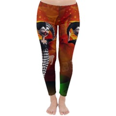 Cute Little Harlequin Classic Winter Leggings by FantasyWorld7