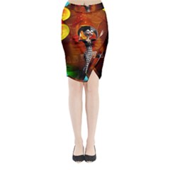 Cute Little Harlequin Midi Wrap Pencil Skirt by FantasyWorld7