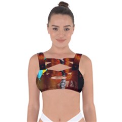 Cute Little Harlequin Bandaged Up Bikini Top