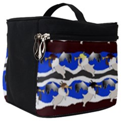 Angels Pattern Make Up Travel Bag (big) by bloomingvinedesign