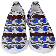 Angels Pattern Kids  Slip On Sneakers by bloomingvinedesign