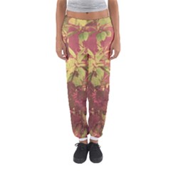 Tropical Vintage Floral Artwork Print Women s Jogger Sweatpants by dflcprintsclothing