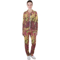 Tropical Vintage Floral Artwork Print Casual Jacket And Pants Set