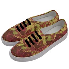 Tropical Vintage Floral Artwork Print Men s Classic Low Top Sneakers by dflcprintsclothing