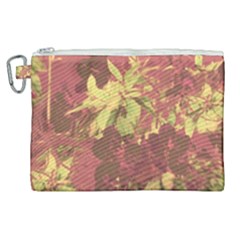 Tropical Vintage Floral Artwork Print Canvas Cosmetic Bag (xl) by dflcprintsclothing