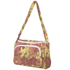 Tropical Vintage Floral Artwork Print Front Pocket Crossbody Bag by dflcprintsclothing