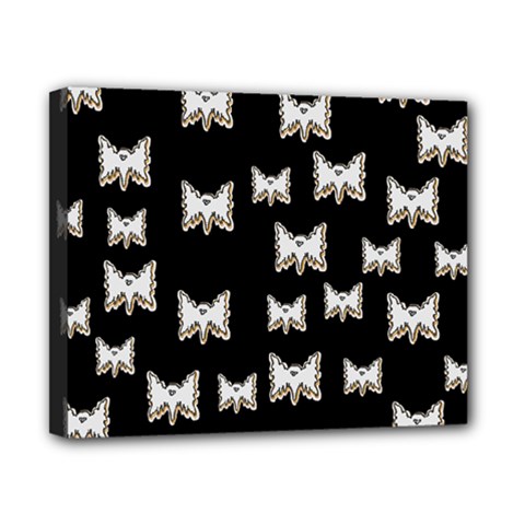 Bats In The Night Ornate Canvas 10  X 8  (stretched) by pepitasart