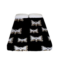 Bats In The Night Ornate Fitted Sheet (full/ Double Size) by pepitasart