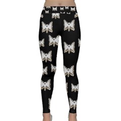 Bats In The Night Ornate Classic Yoga Leggings by pepitasart