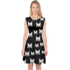 Bats In The Night Ornate Capsleeve Midi Dress by pepitasart