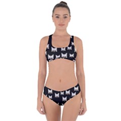 Bats In The Night Ornate Criss Cross Bikini Set by pepitasart