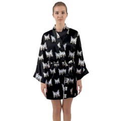 Bats In The Night Ornate Long Sleeve Satin Kimono by pepitasart