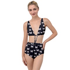 Bats In The Night Ornate Tied Up Two Piece Swimsuit by pepitasart