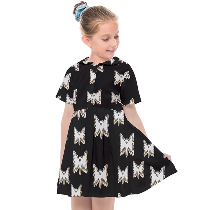 Bats In The Night Ornate Kids  Sailor Dress