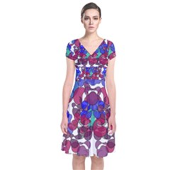 Netzauge Beautiful Short Sleeve Front Wrap Dress by zappwaits