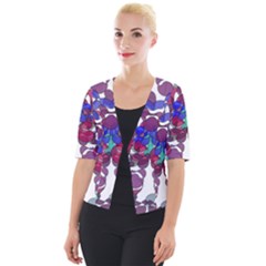 Netzauge Beautiful Cropped Button Cardigan by zappwaits