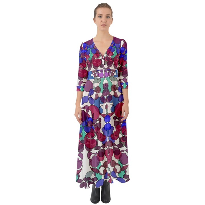 Netzauge Beautiful Button Up Boho Maxi Dress